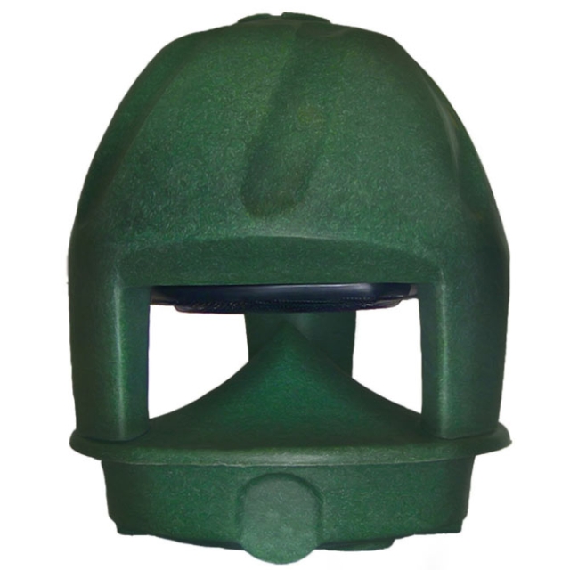 Green IP-Addressable Landscape Speaker, Front View